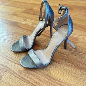 Tory Burch Keri Crackled Metallic heels